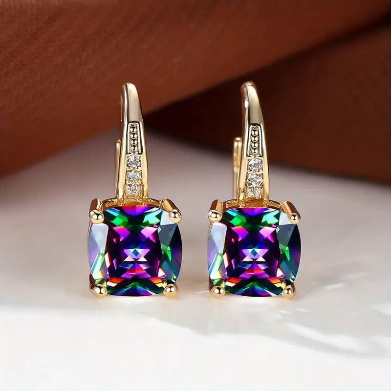 Aretes de Aro Piedra Mística | Oro