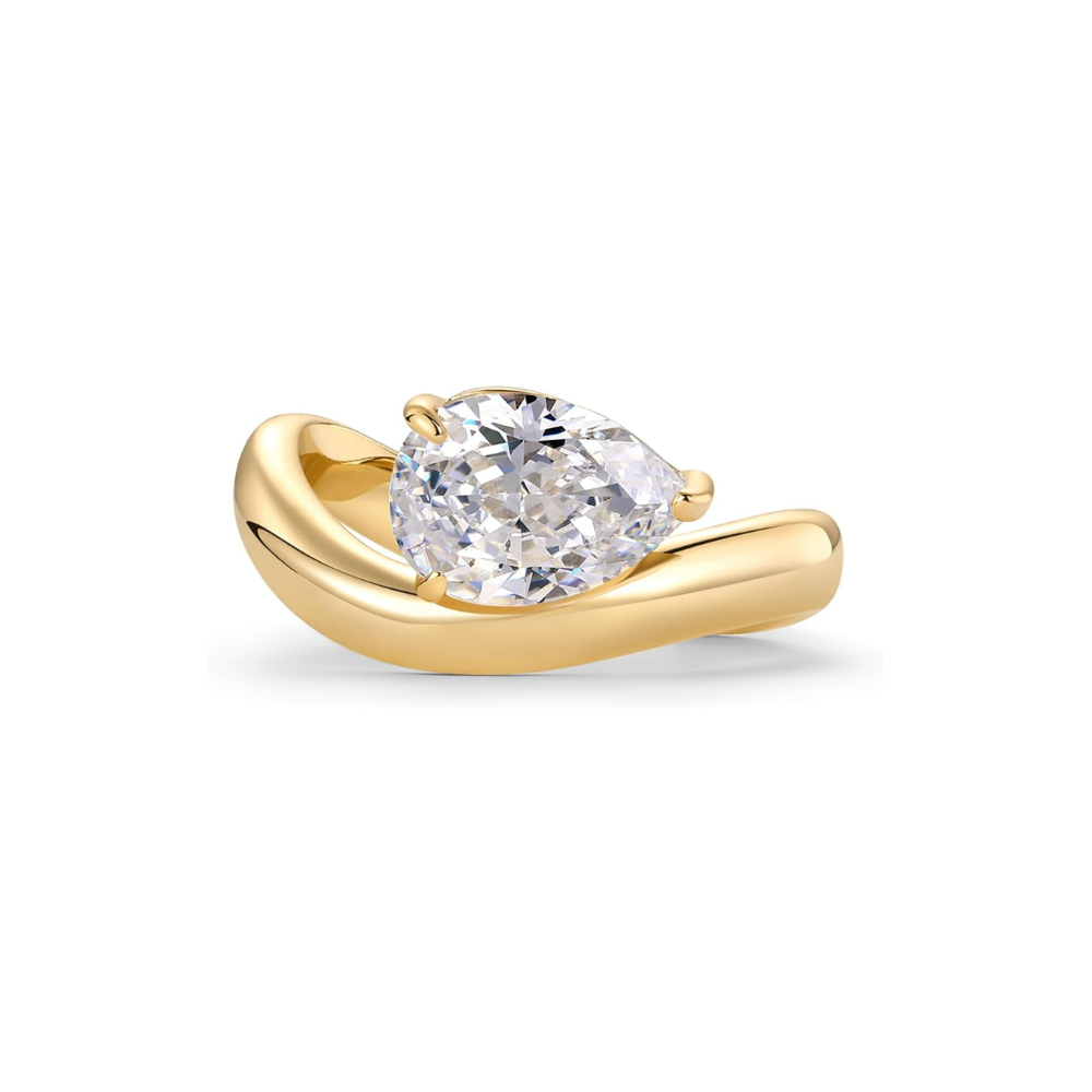 Anillo Promesa Ondulado | Oro