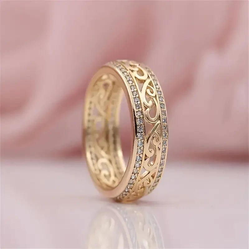 Anillo de Oro Brillante Hueco | Oro